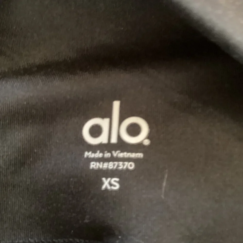 Alo Women's High-Waist Black &‎ White Crystal Print Leggings Size XS Xsmall
